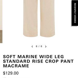 Sanctuary Denim Marine Crop Standard Rise Wide Leg Jeans